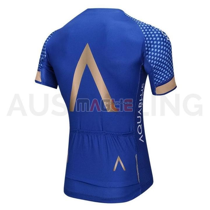 Maglia Aqua Blue Sport Manica Corta 2018 Blu